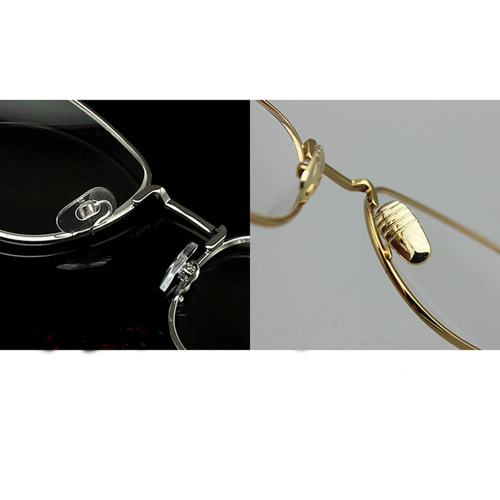 Close-up of EVA foam nose pads on glasses