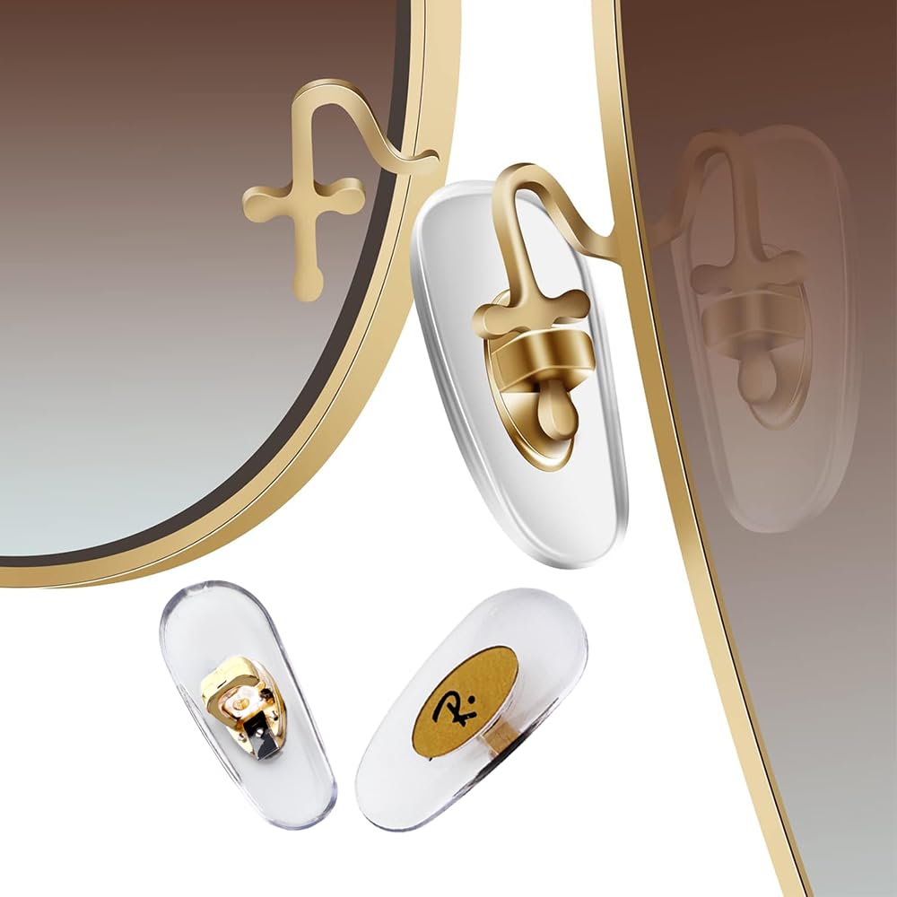 Pack includes nose pads and microfiber cloth for Ray Ban sunglasses