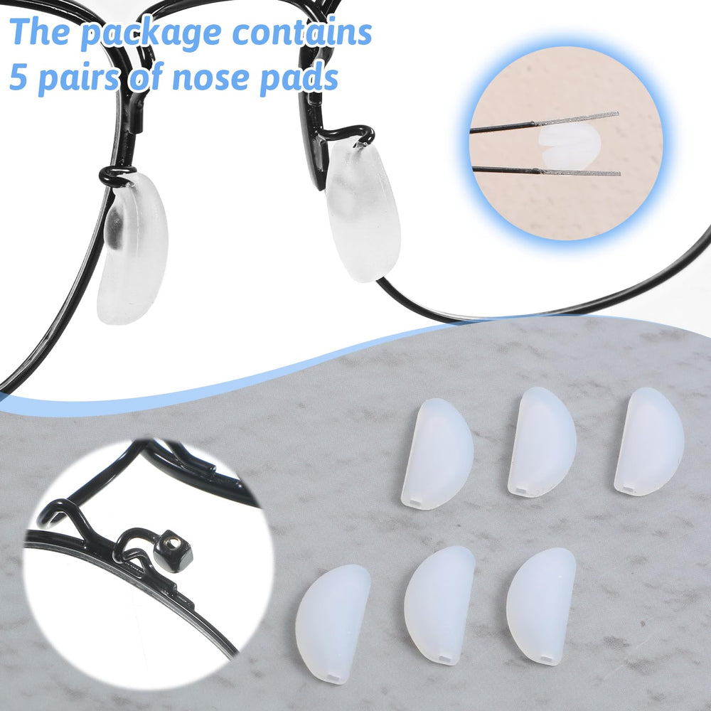 Breathable air cushion nose pads for extended wear