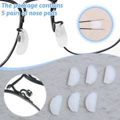 Breathable air cushion nose pads for extended wear