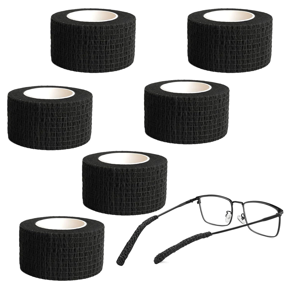 Nouiseuns glasses ear cushion wraps 6-pack in black