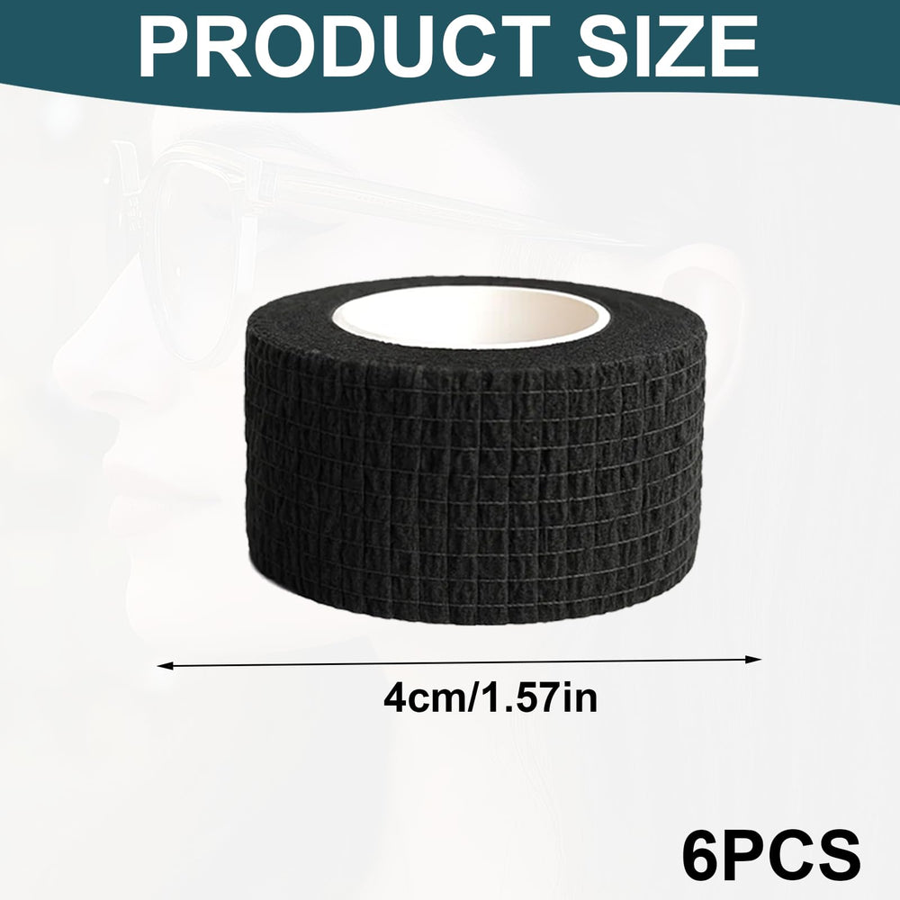 Close-up of soft non-woven fabric cushion for eyeglass arms