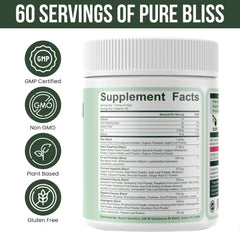 Digestive enzymes and probiotics blend in greens powder