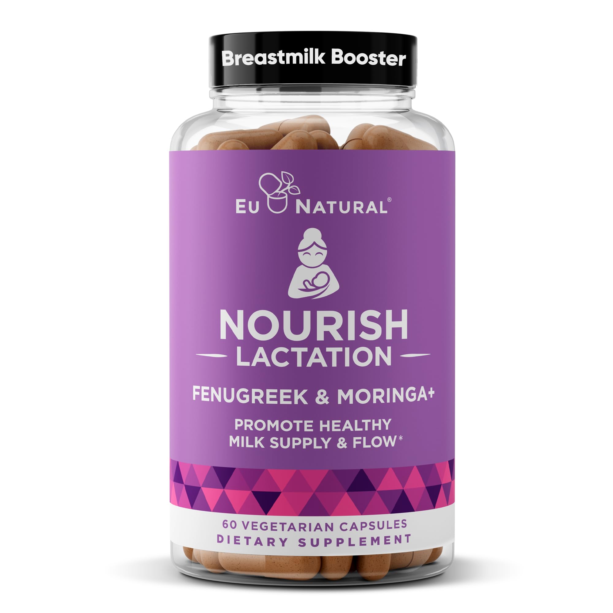Nourish Lactation Supplement bottle and label