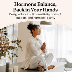 Nourished Natural Health FloFit chocolate powder in a bowl supports satisfying low-carb nutrition