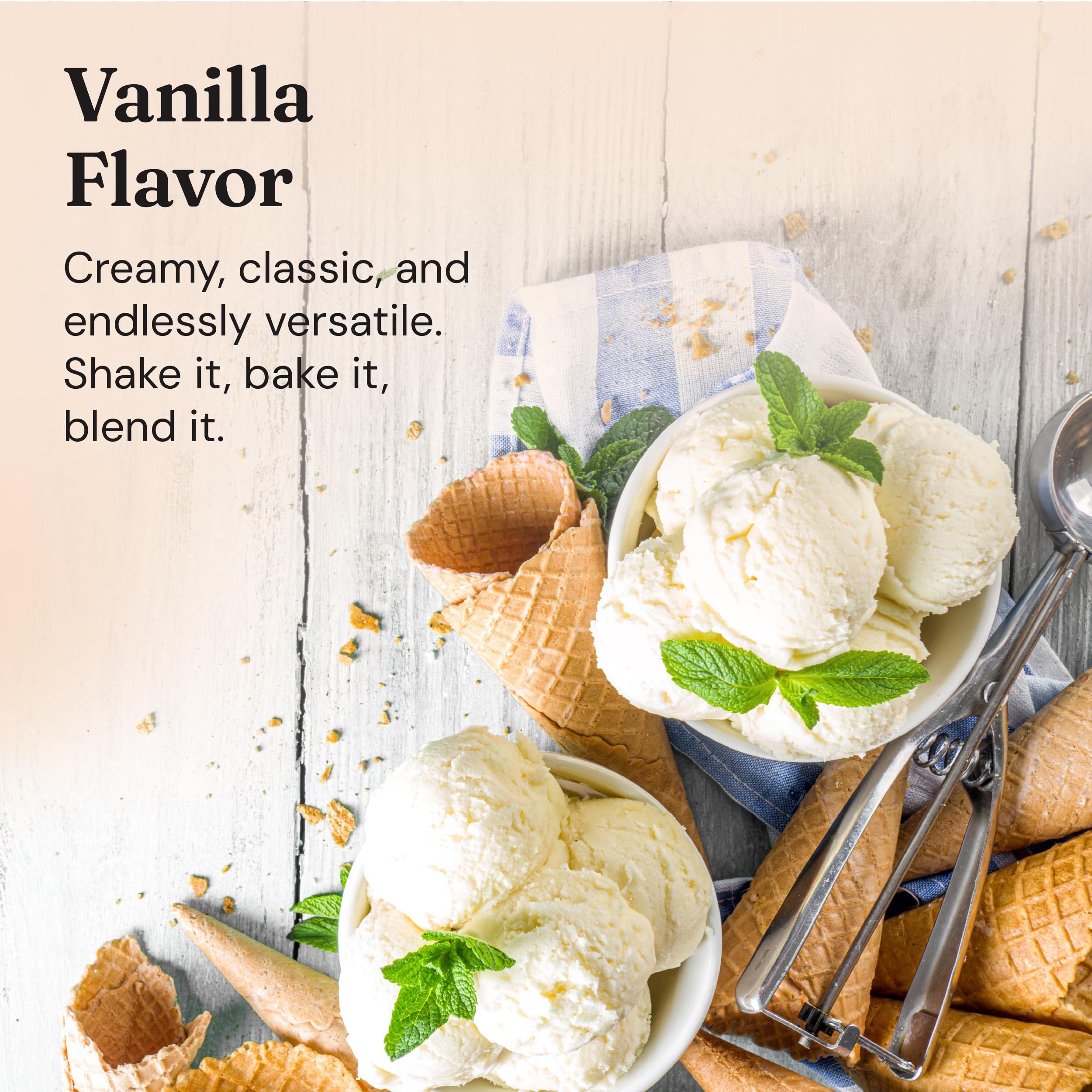 Nourished Natural Health FloFit Pea Protein Nutrition Facts showcases low-carb high-fiber profile.