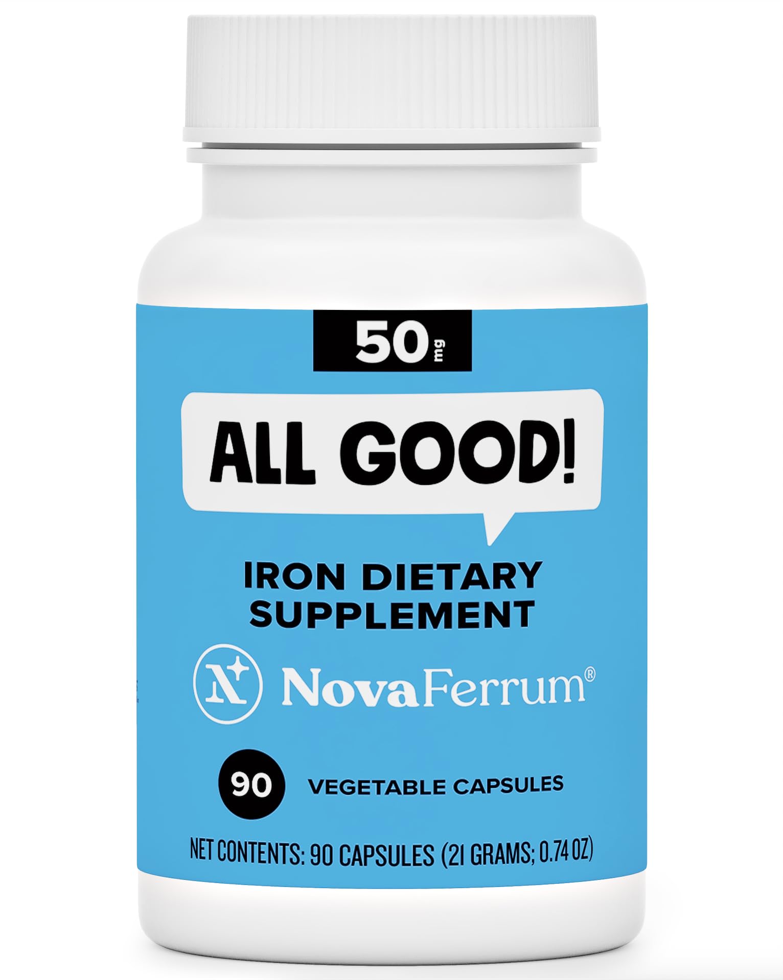 NovaFerrum All Good bottle front view