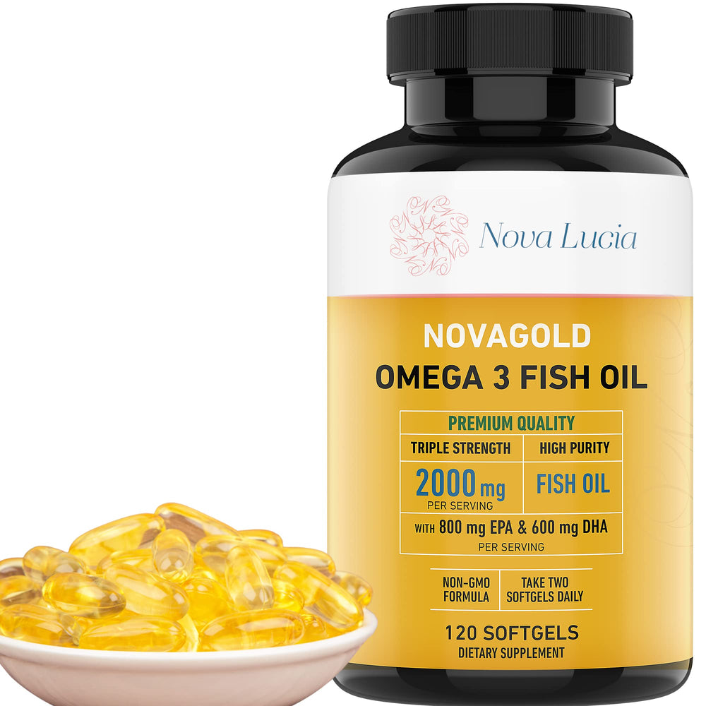 NovaGold Omega-3 bottle front label