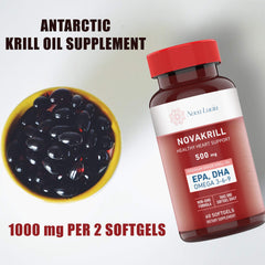 Illustration showing EPA, DHA and Astaxanthin from krill oil