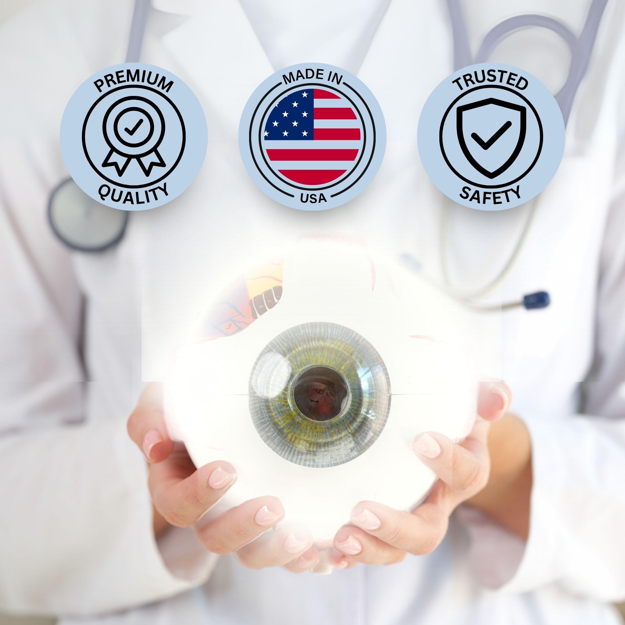 USA-made AREDS 2 formula in NSF-certified facility
