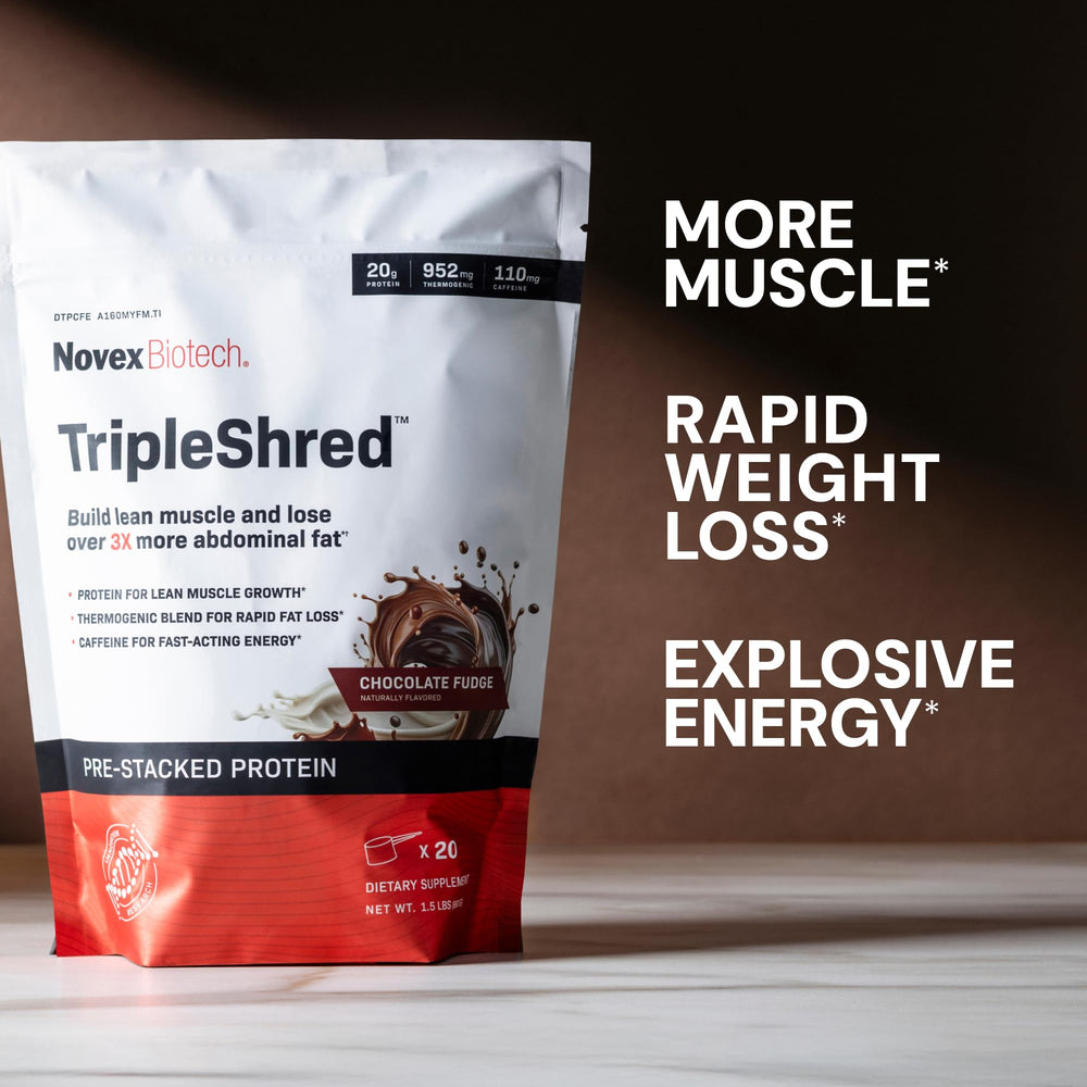 Novex Biotech TripleShred green tea thermogenic blend hints at body recomposition potential