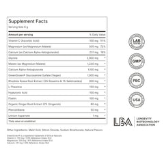 Close-up of NOVOS Core Longevity Mix sachet being poured