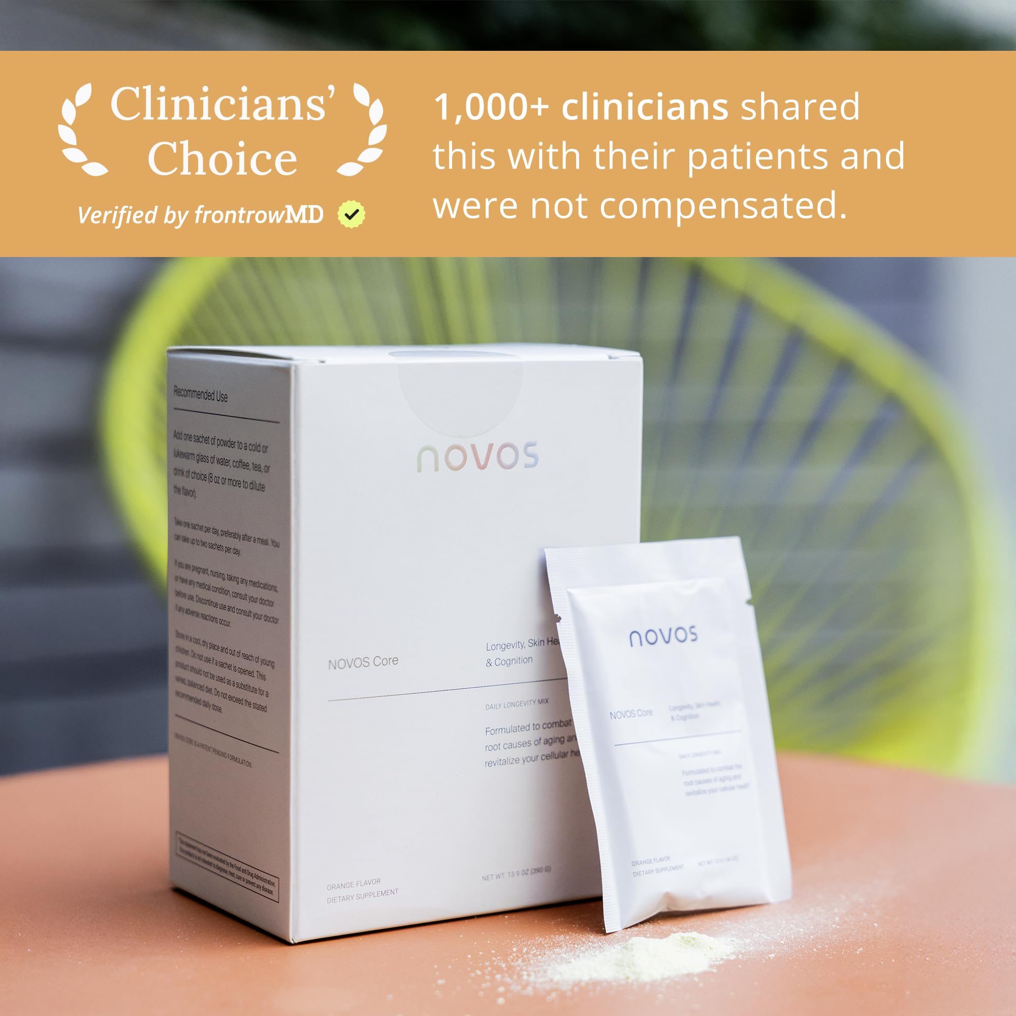 Box packaging showing 30 servings per box