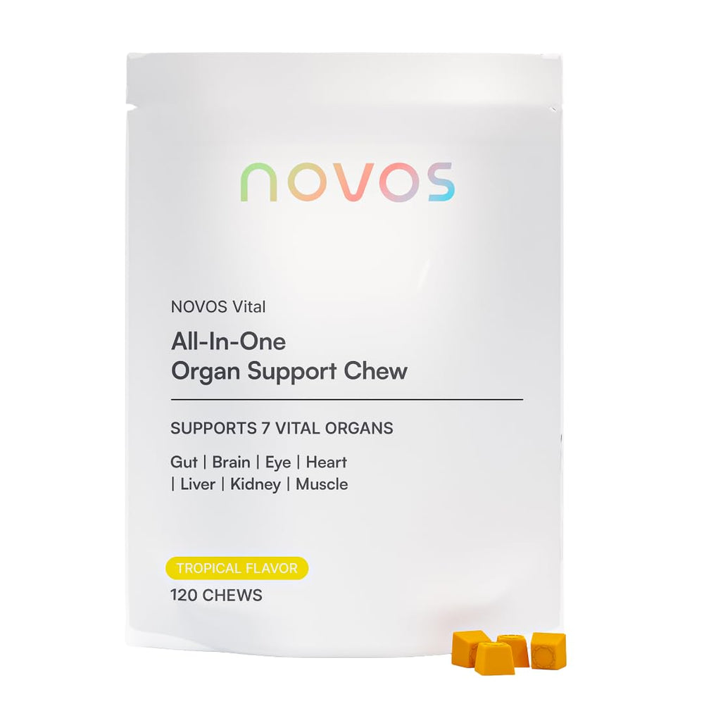 NOVOS Vital tropical flavor chew packaging
