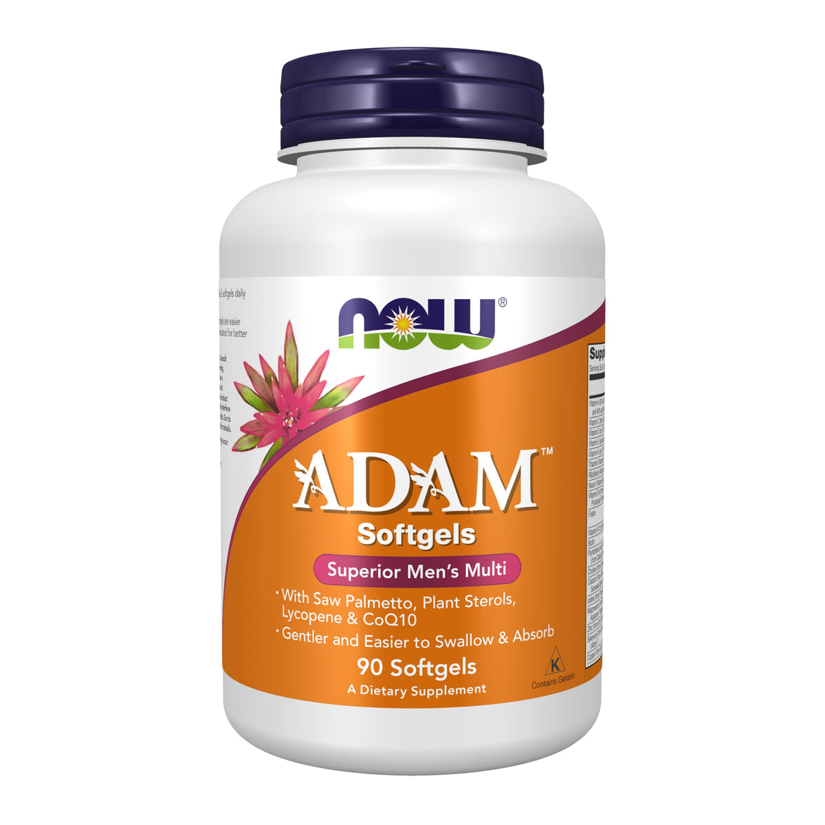 NOW ADAM Men's Multivitamin Softgels packaging