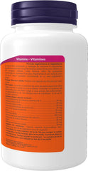 Back of NOW Foods B-50 Vitamin bottle