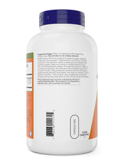 NOW Betaine HCl 648 mg ingredients panel