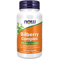 NOW Foods Bilberry Complex bottle label