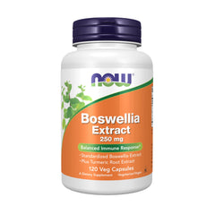 NOW Foods Boswellia Extract 250 mg with Turmeric Root Extract - 120 vegan capsules (hero image)