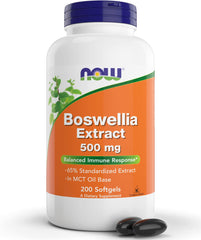 Now Boswellia Serrata Extract 500 mg bottle label