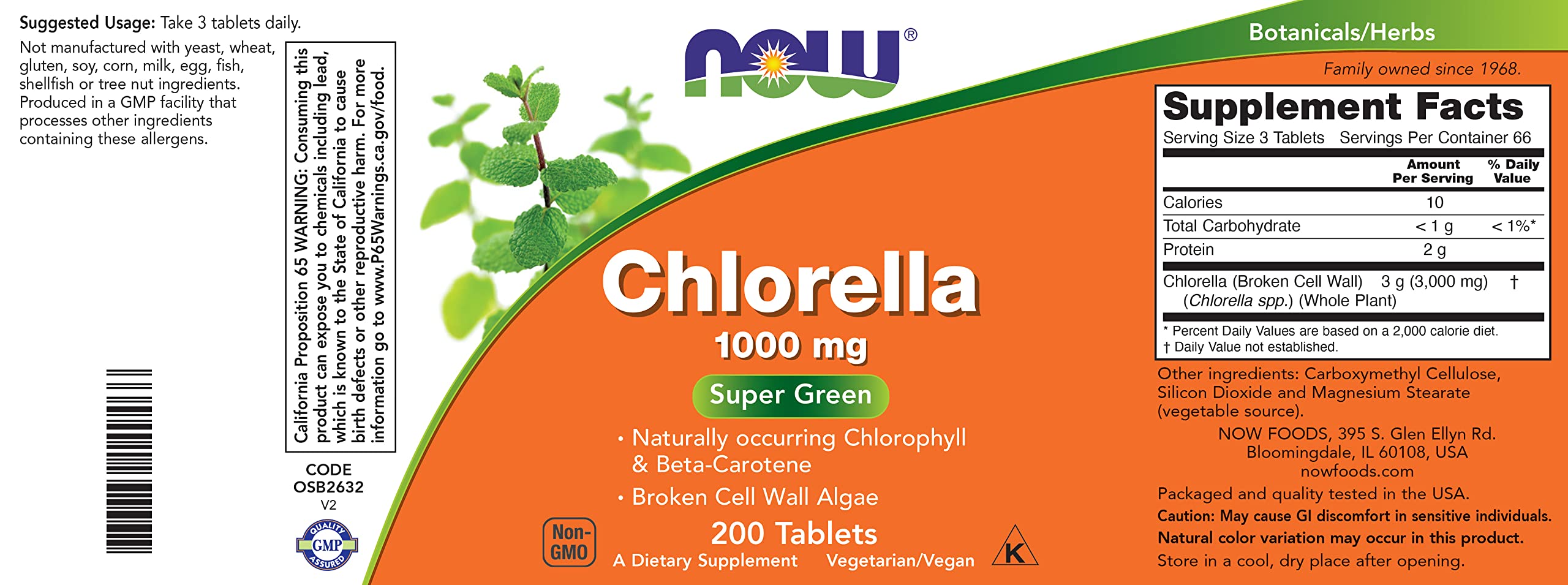 Chlorophyll and detox benefits of Now Chlorella