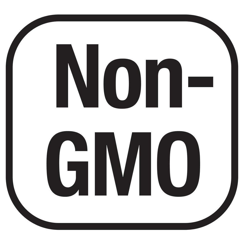Vegan, non-GMO, kosher certification icons for Now Chlorella