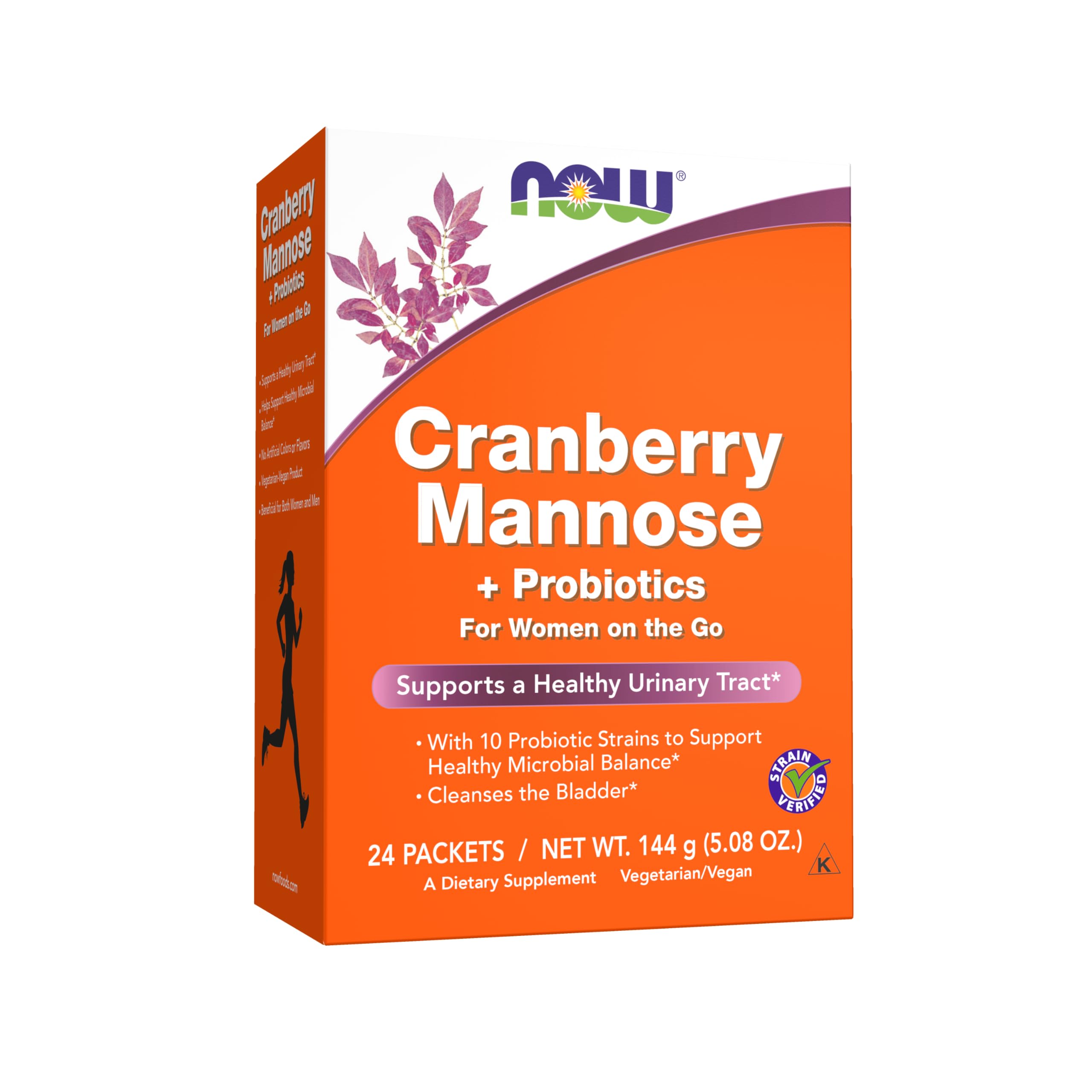 NOW Cranberry Mannose + Probiotics bottle