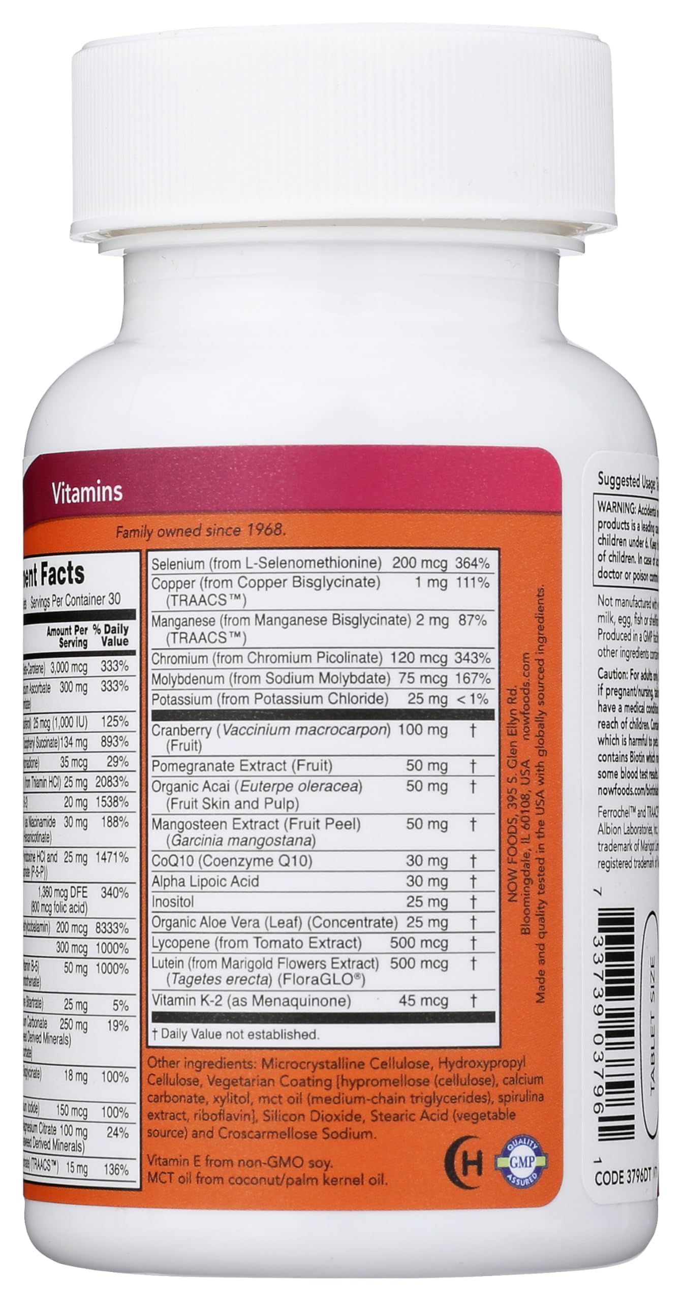NOW Eve Women's Multivitamin with alpha-lipoic acid and CoQ10