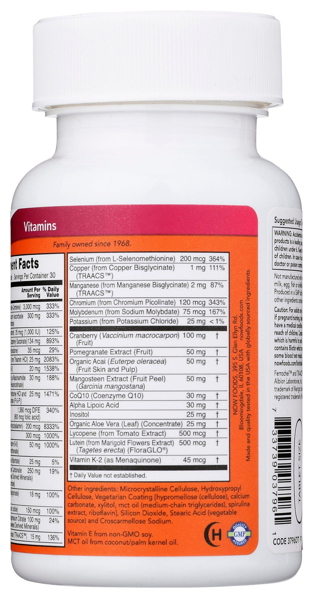 NOW Eve Women's Multivitamin with alpha-lipoic acid and CoQ10
