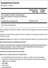Close-up of Now Foods Acidophilus 2 Billion Probiotic - 250 Caps bottle