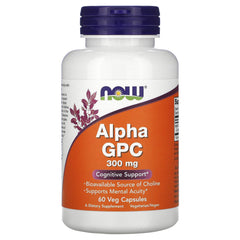 Close-up of Alpha GPC 300 mg capsule