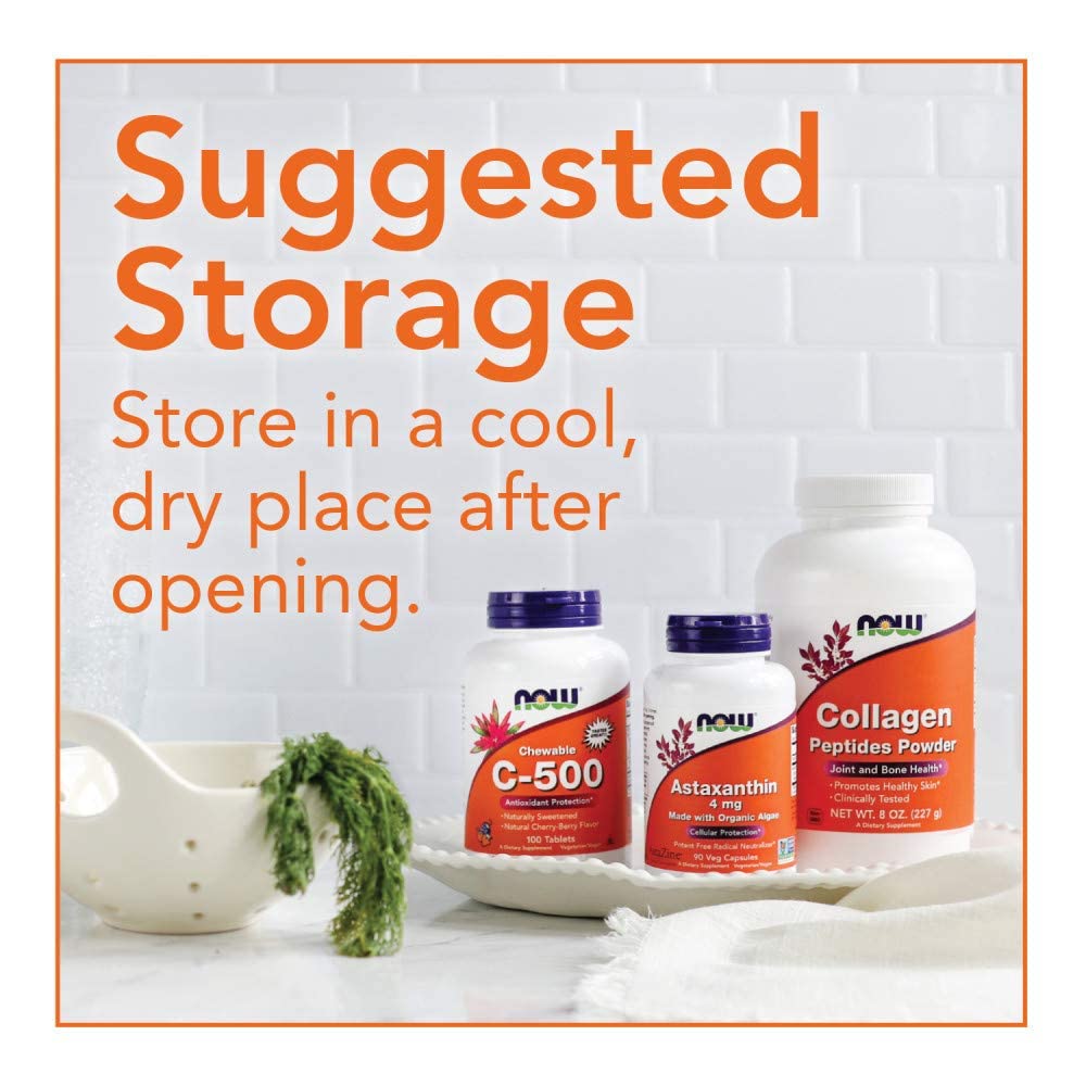 NOW Foods Apple Cider Vinegar sealed capsules highlight freshness and proper storage.