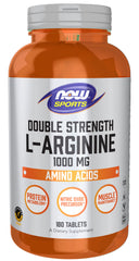 NOW Foods L-Arginine 1000mg tablets bottle front