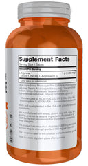 NOW Foods L-Arginine 1000mg label close-up