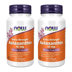 NOW Foods Astaxanthin 10mg 60 SoftGels bottle front