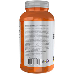 NOW Foods BCAAs 240 vegetarian capsules packaging