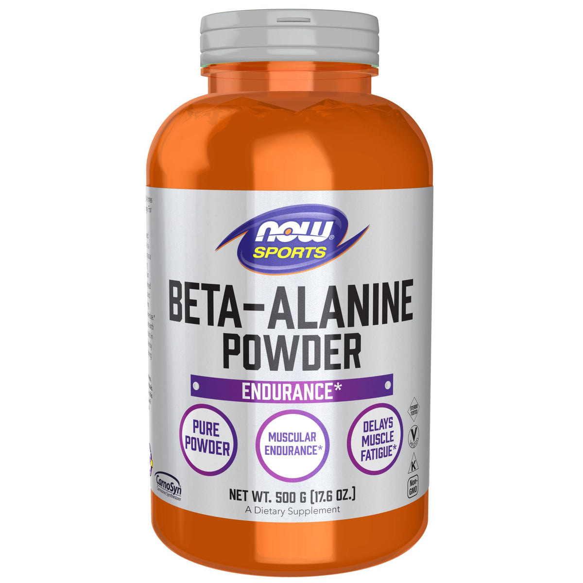 NOW Foods Beta-Alanine Pure Powder 500 g container