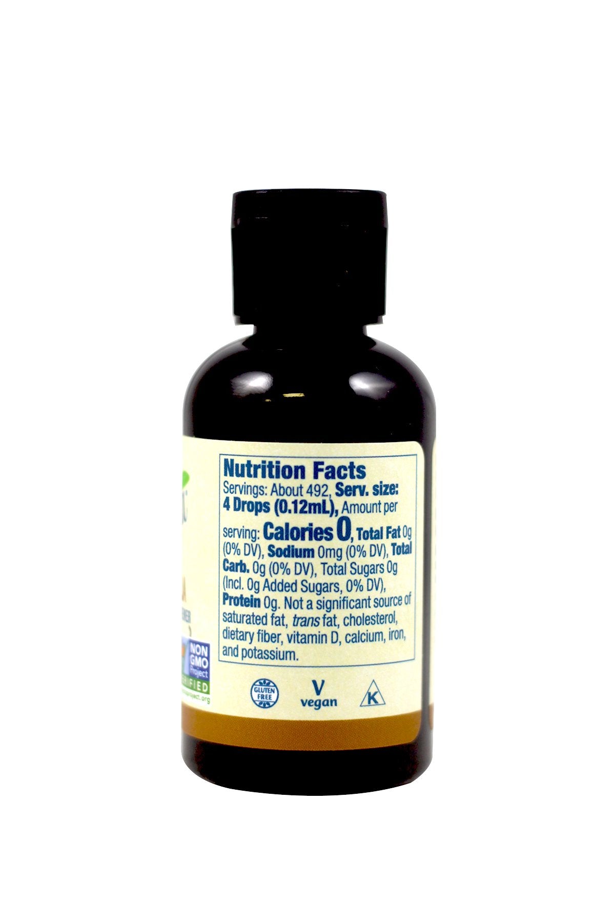 Two bottles of Now Foods BetterStevia Liquid Extract French Vanilla 2 oz - 2 pack