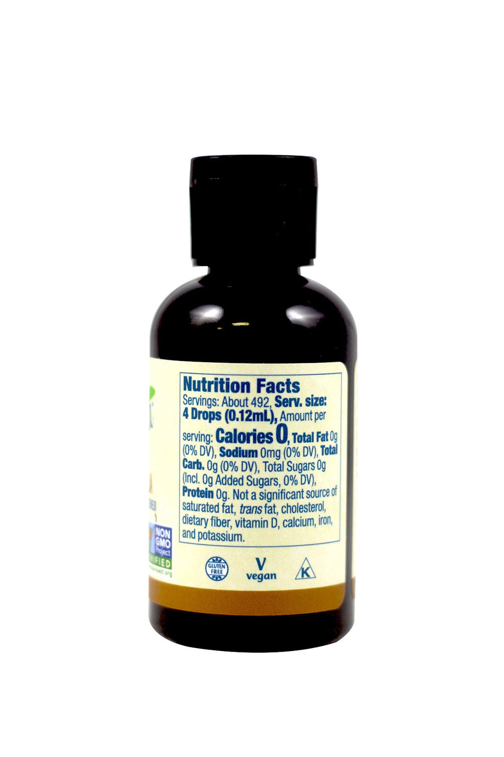 Two bottles of Now Foods BetterStevia Liquid Extract French Vanilla 2 oz - 2 pack