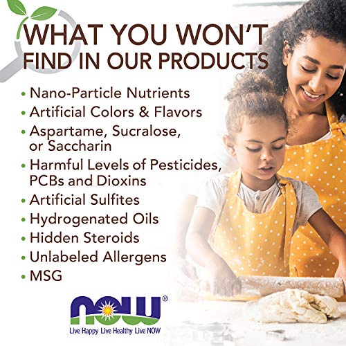USA-made NOW Foods packaging; BetterStevia 2 oz bottle
