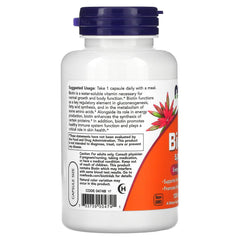 Now Foods Biotin 5 mg bottle with capsules - 120 count