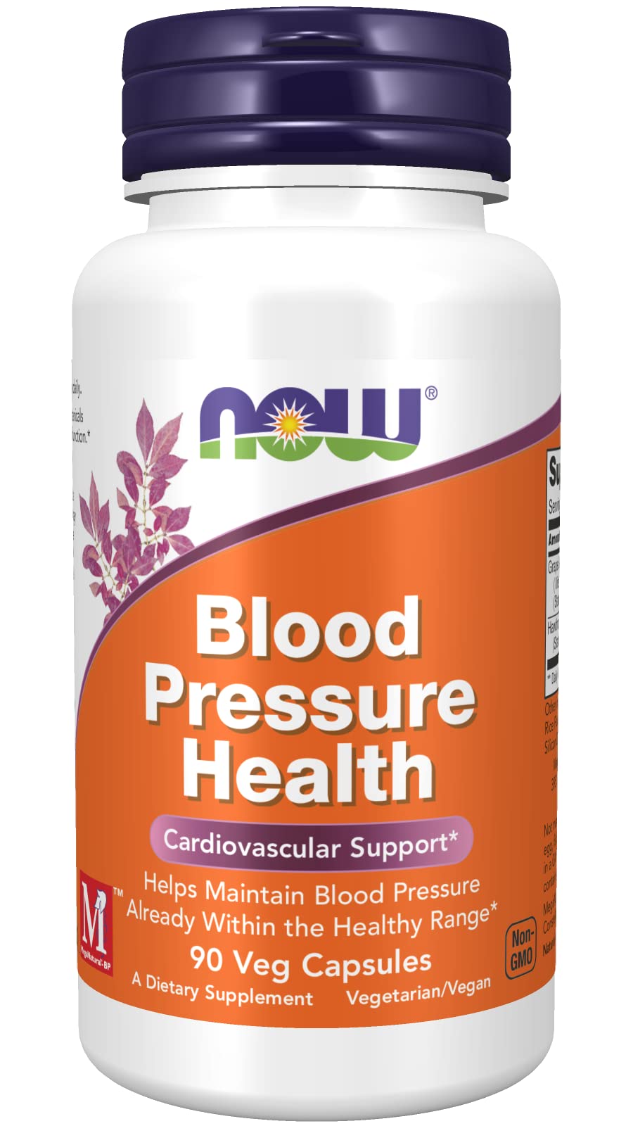 Now Foods Blood Pressure Health 90 Vcaps bottle – front view