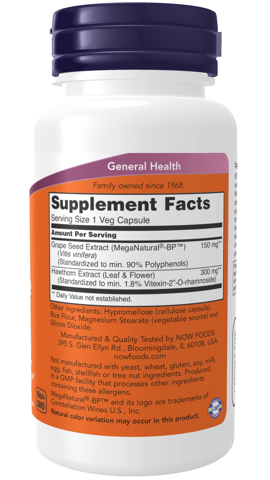 Now Foods Blood Pressure Health 90 Vcaps bottles – side-by-side