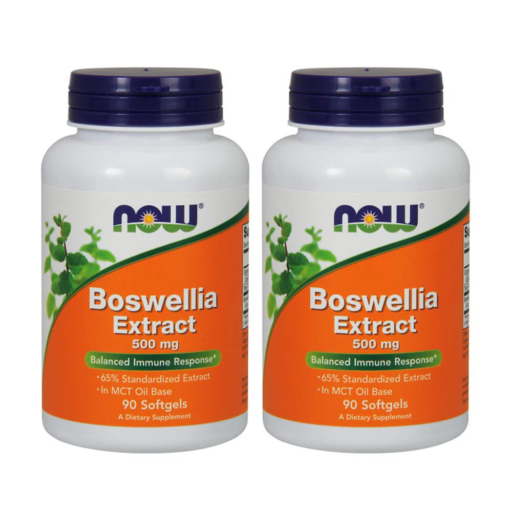 Now Foods Boswellia Extract 500 mg softgels bottle front