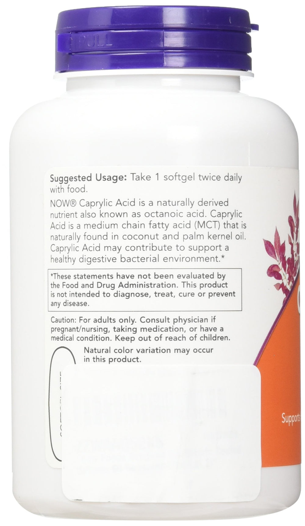 Caprylic Acid softgel close-up