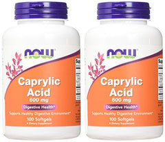 Now Foods Caprylic Acid packaging with label