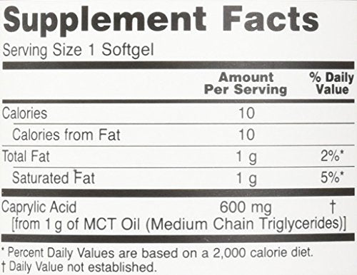 Softgels with bottle and label
