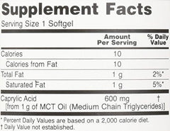 Softgels with bottle and label