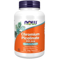 NOW Foods Chromium Picolinate bottle label - 200 mcg