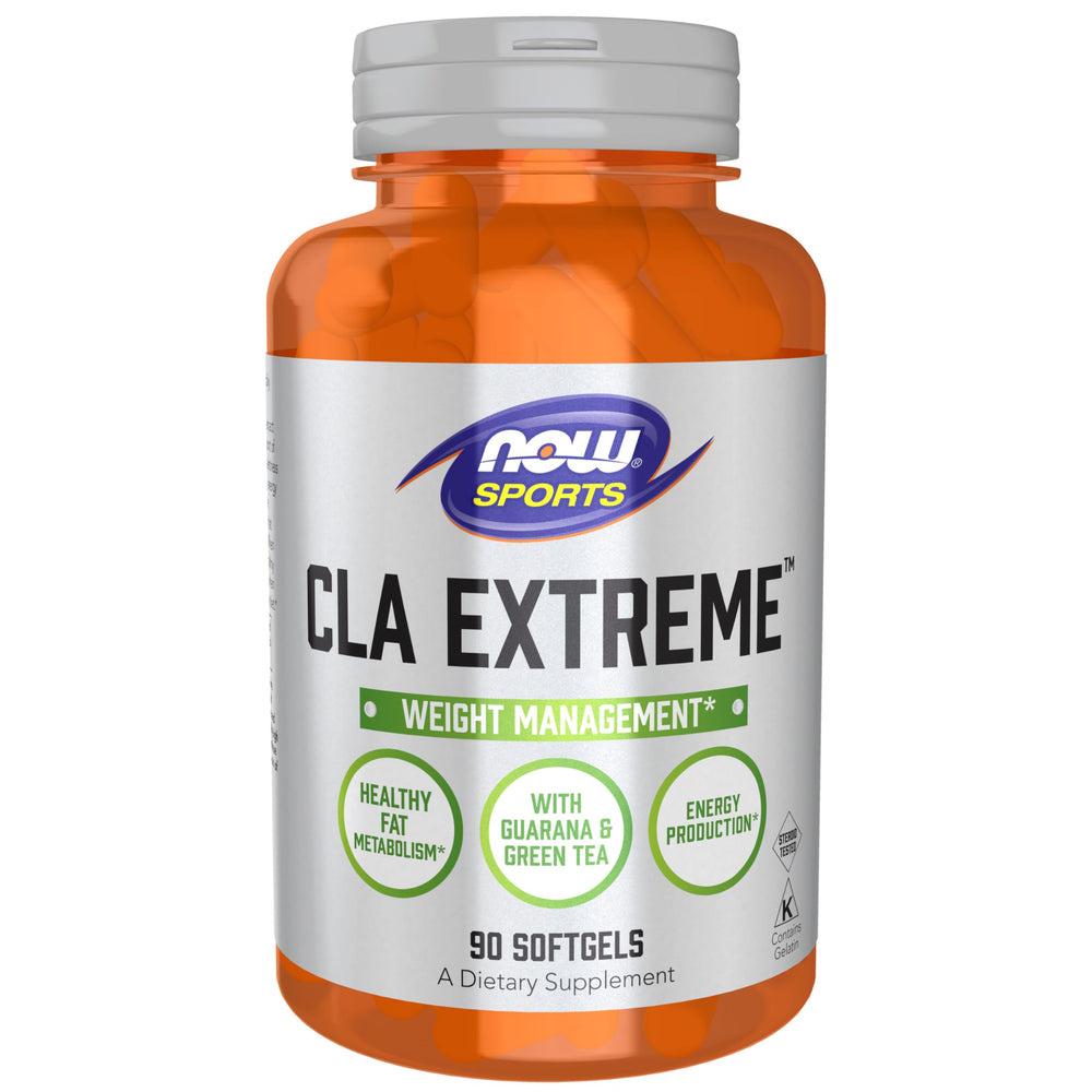 NOW Foods CLA Extreme packaging front - Guarana & Green Tea, 90 softgels
